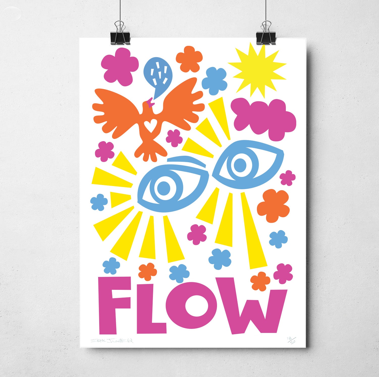 FLOW Limited Edition Print. Signed edition of 75 prints.